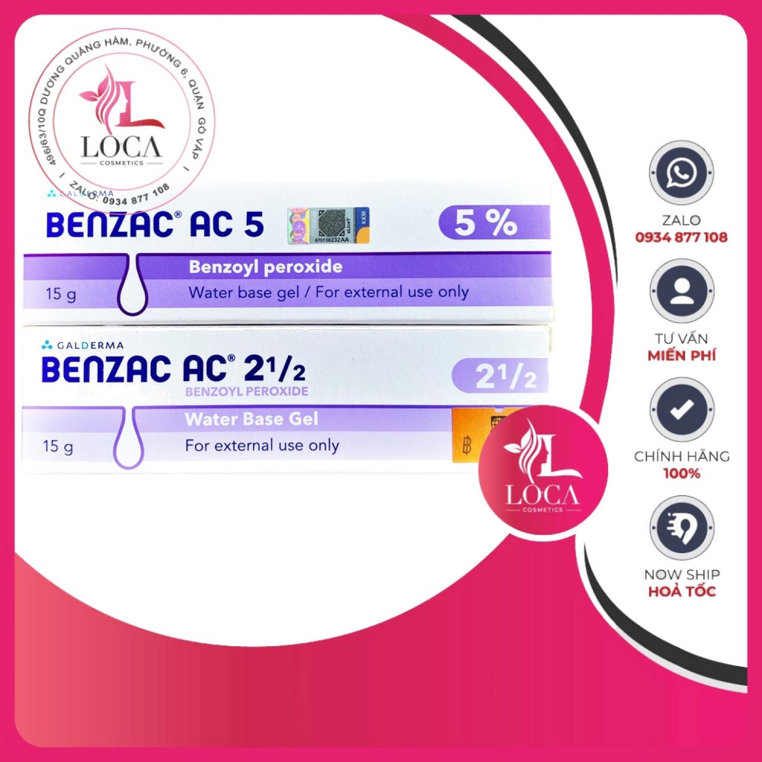 [Auth-date mới] Benzac AC BPO Thái - ɡel hỗ trợ giảm Mụn