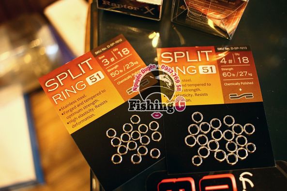 Ring BKK vòng thay lưỡi 3 tiêu câu cá