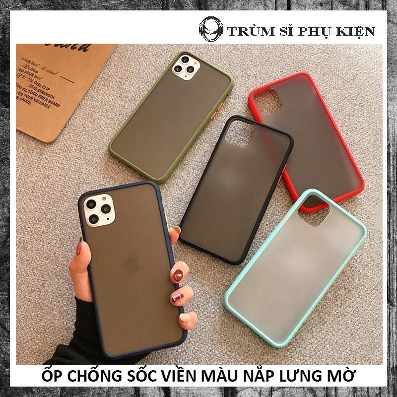 Giá ỐP LƯNG IPHONE NHÁM MỜ VIỀN MÀU 6G / 7G / 8G, 6P / 7P / 8P, X / Xs, Xr, Xs Max, 11, 11 Pro, 11 Pro Max