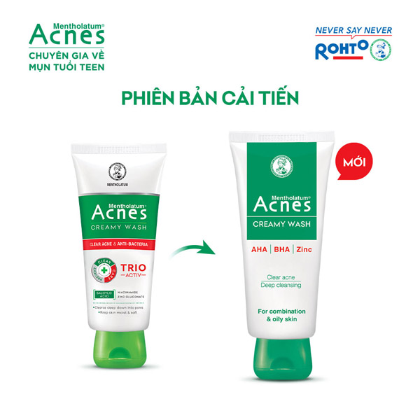 Sữa rửa mặt Acnes 100g- đủ mẫu