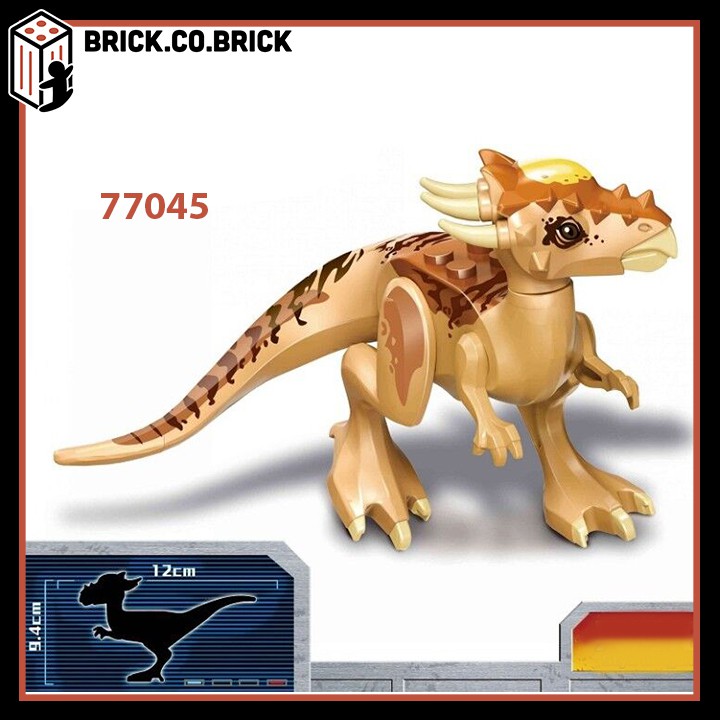 77045 Đồ chơi lắp ráp minifigure mô hình khủng long nâu Dinosaur