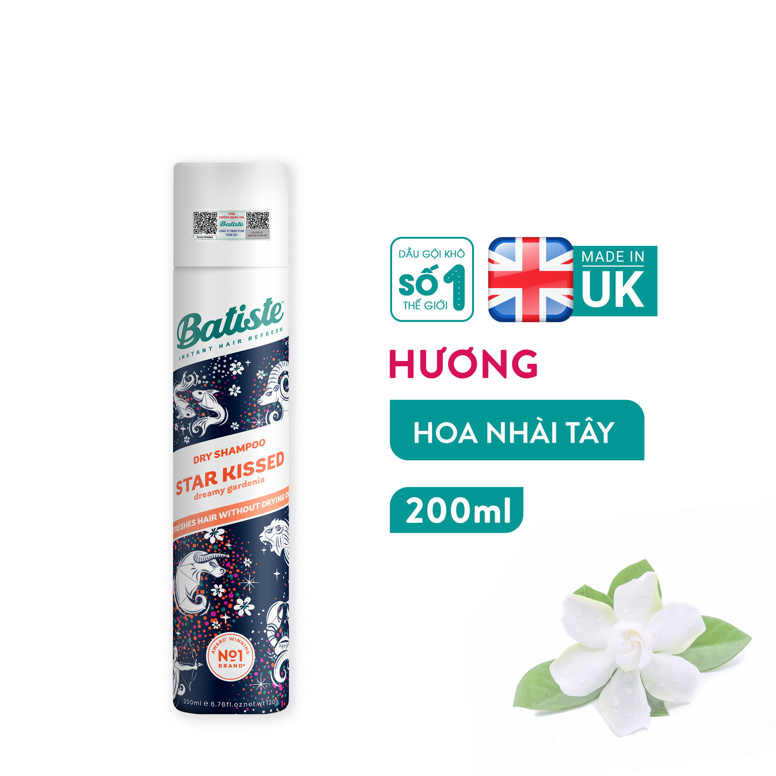 [6-11/12 VOUCHER GIẢM 8%][HCM]Dầu gội khô Batiste Dry Shampoo
