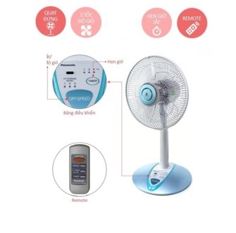 Quạt lững Panasonic F-307KHB (Xanh)