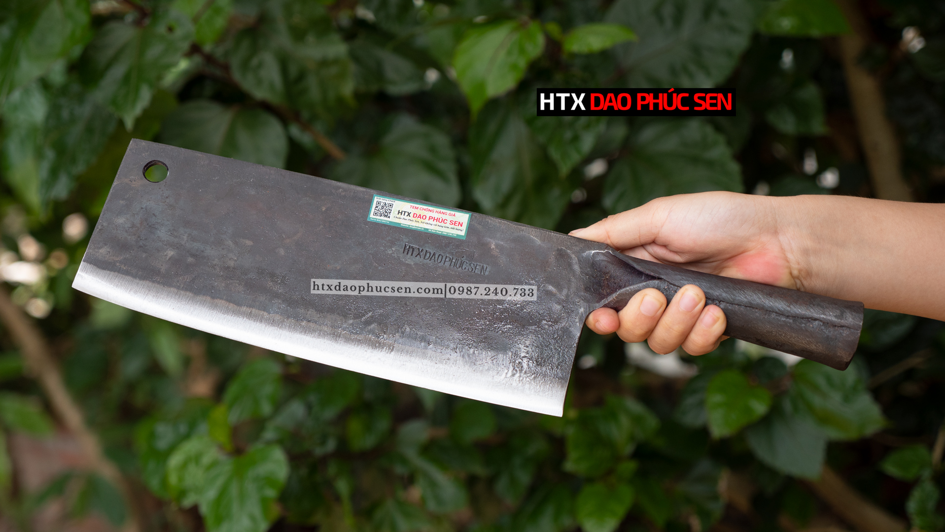 Cow and Buffalo Bone Cutting Knife with Hand-Forged Iron Handle S06 High Quality Vip Knife