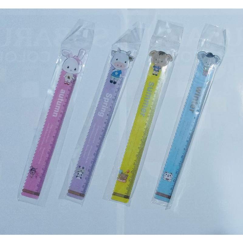 Thước Mica Trong Hình dễ thương 15Cm