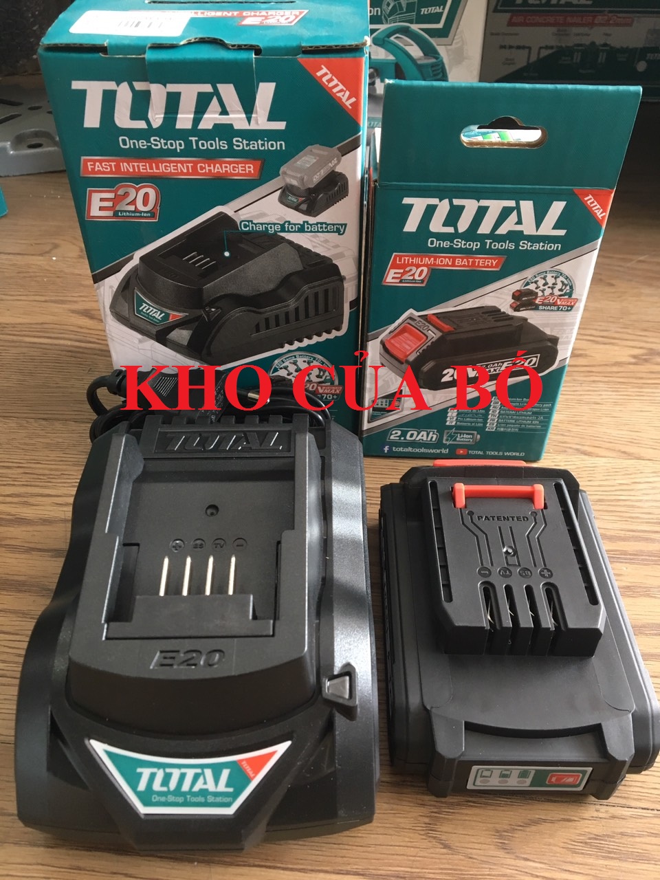 Bộ pin sạc lithium li-ion 20v total tfbli2001 - tfcli2001