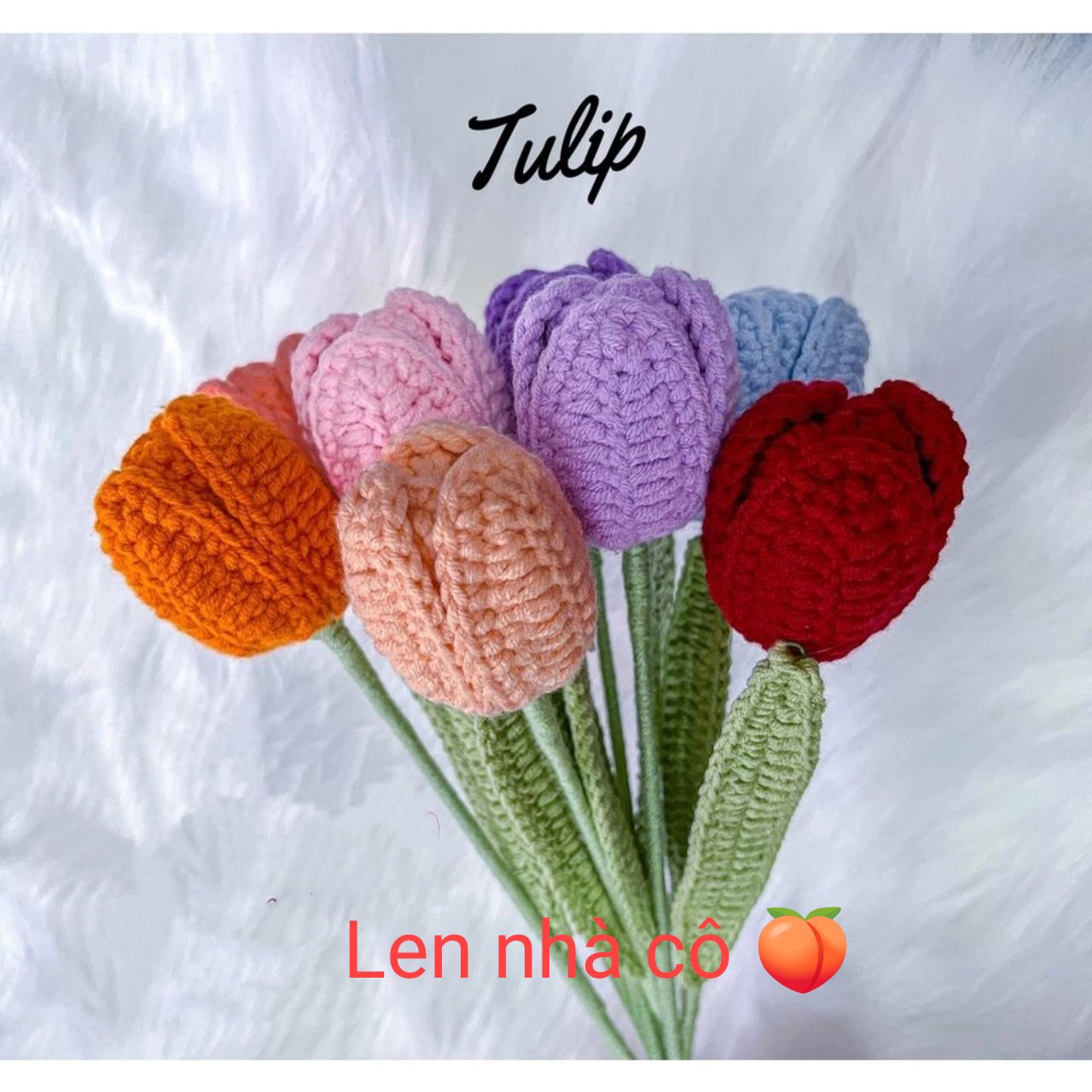 HOA TULIP CÀNH  DÙNG TRANG TRÍ  NHIỀU MÀU ( 1 CÀNH)