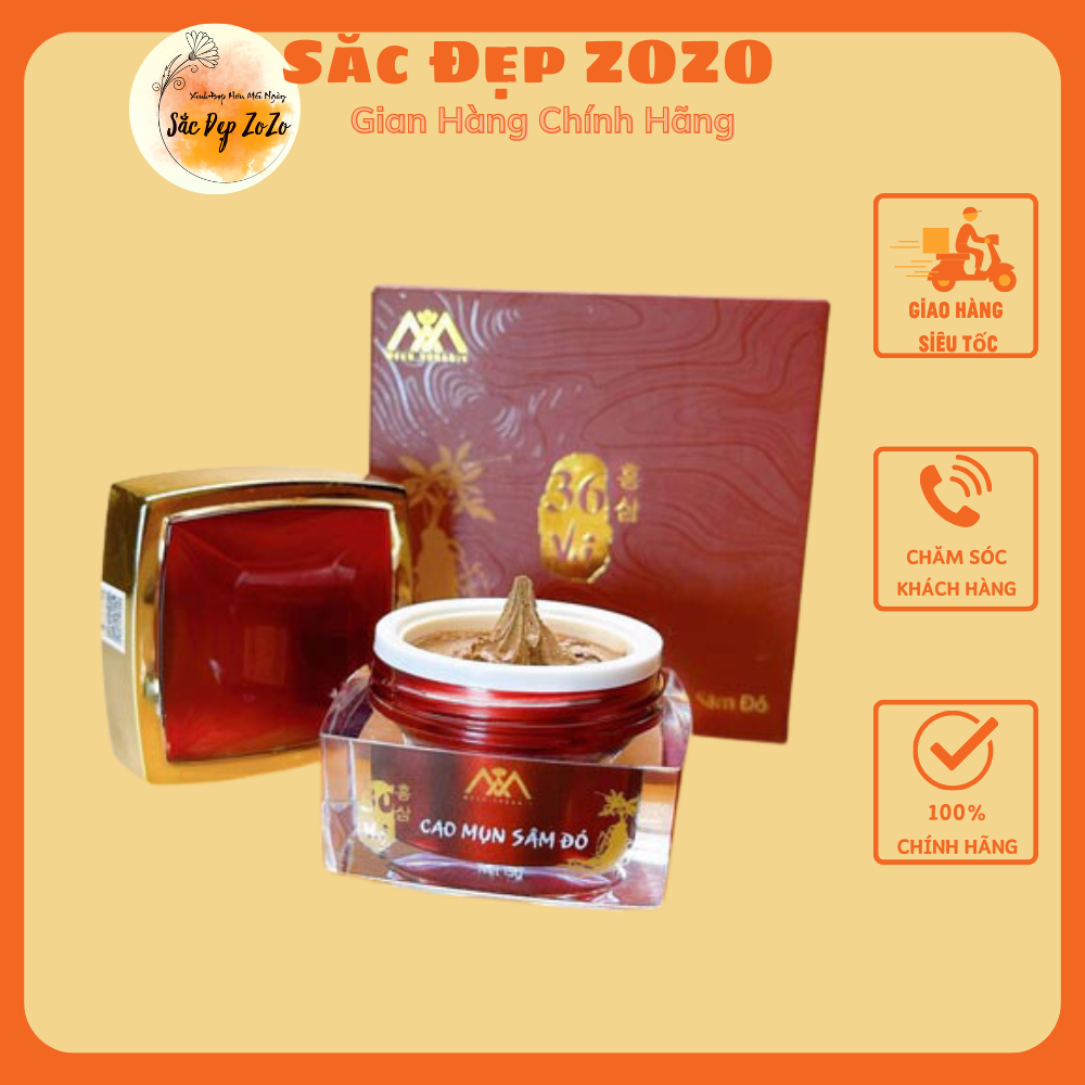 [HCM]Cao Mụn Sâm Đỏ 36 Vị hộp Lớn 15gr