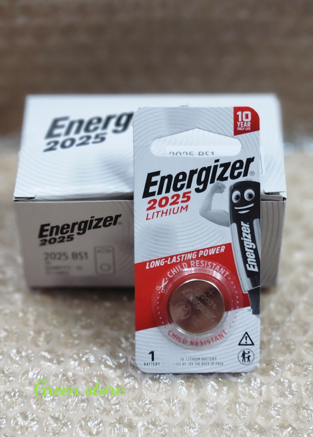 Vỉ 1 viên pin CR2025 / CR 2025 3V Lithium Energizer chính hãng