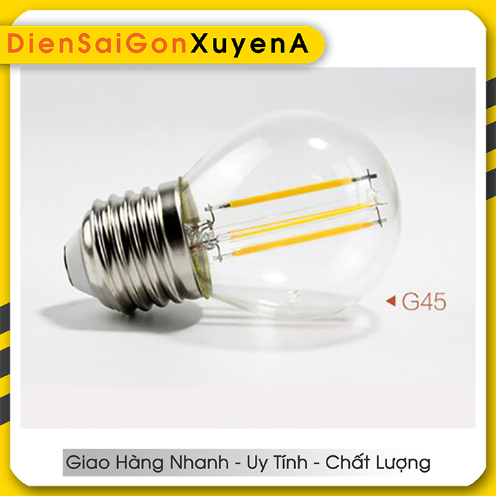 Bóng đèn tròn trang trí Edison Vintage G45 4W E27