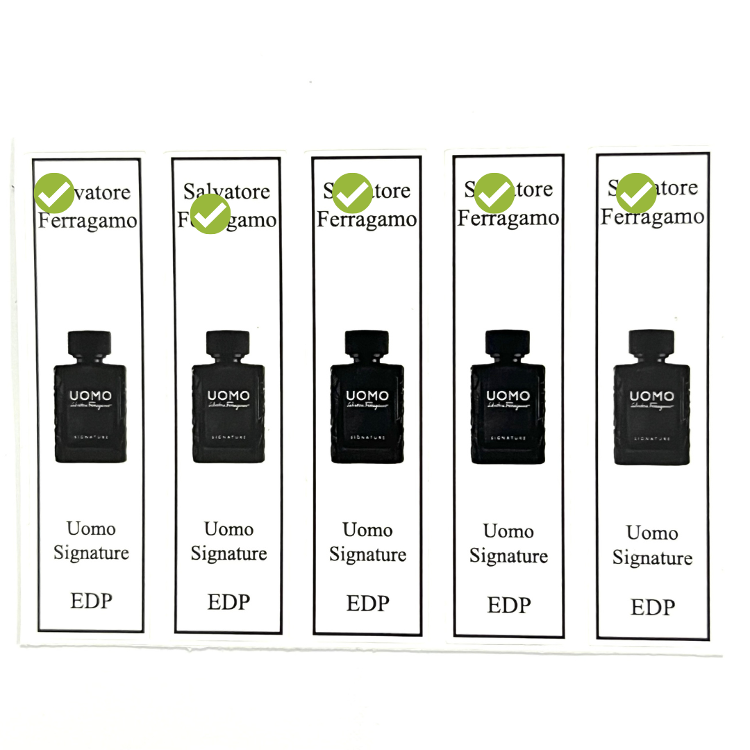 Combo 10 sheets of perfume bottle with extra large for bottle filling of all series