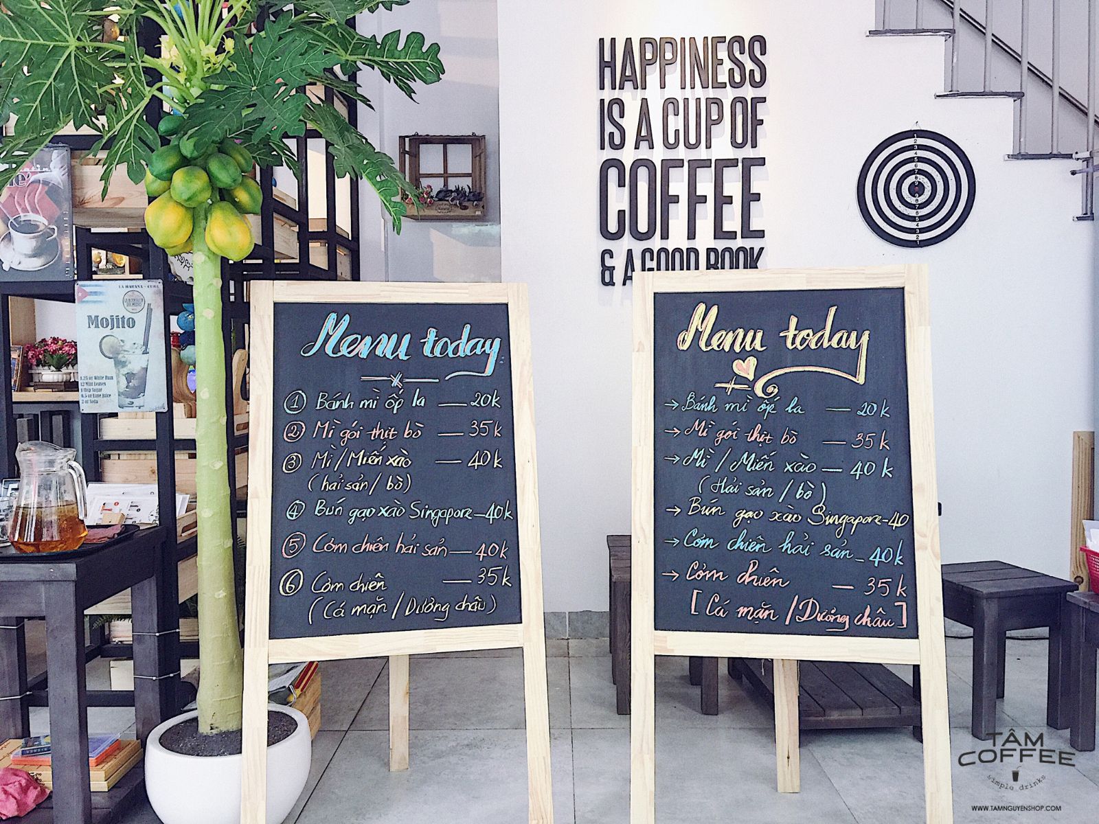 Bảng menu gỗ không kèm chân