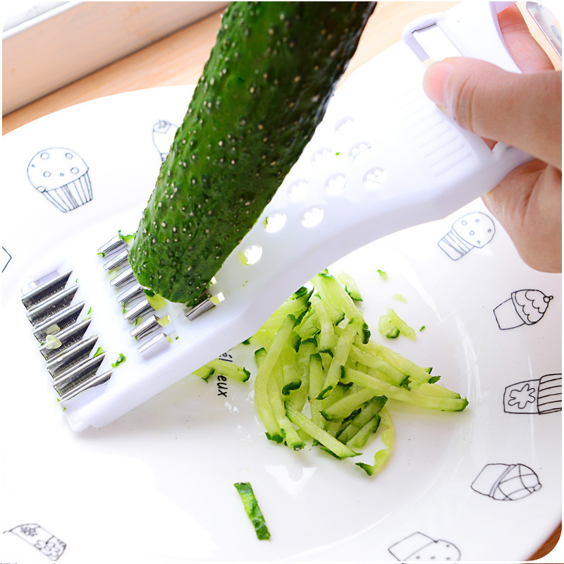 6 in 1 multi-functional stainless steel squeezer scraper blade quickly convenient fruits scraper-Lumbley
