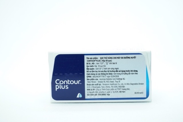 ✅ CONTOUR PLUS (Lọ 25 que hoặc hộp 50 que) - Que thử đường huyết dùng cho máy Contour Plus (chính hãng Contour - Đức)
