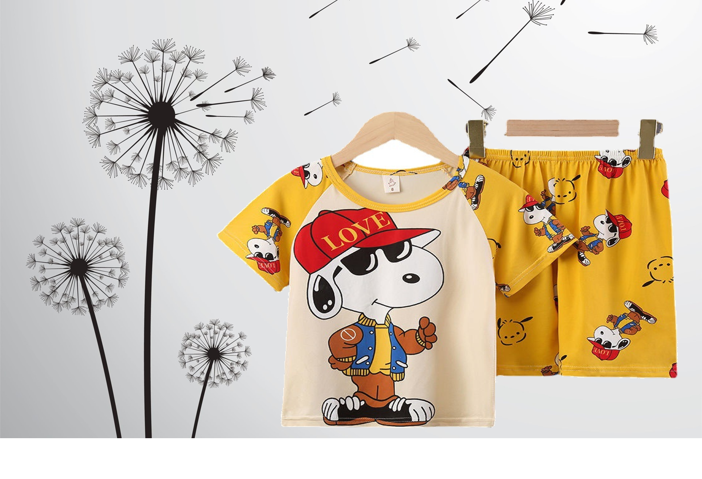 bộ tay phối thun thái mát lạnh trẻ em | size 8-34kg |