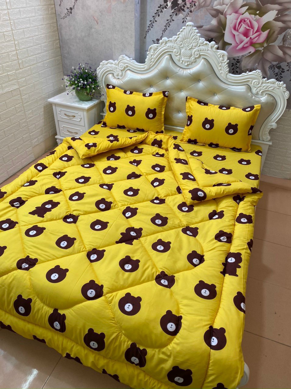 Chăn Phao, Chăn Chần Bông, Cotton Poly Siêu Nhẹ, Siêu Ấm