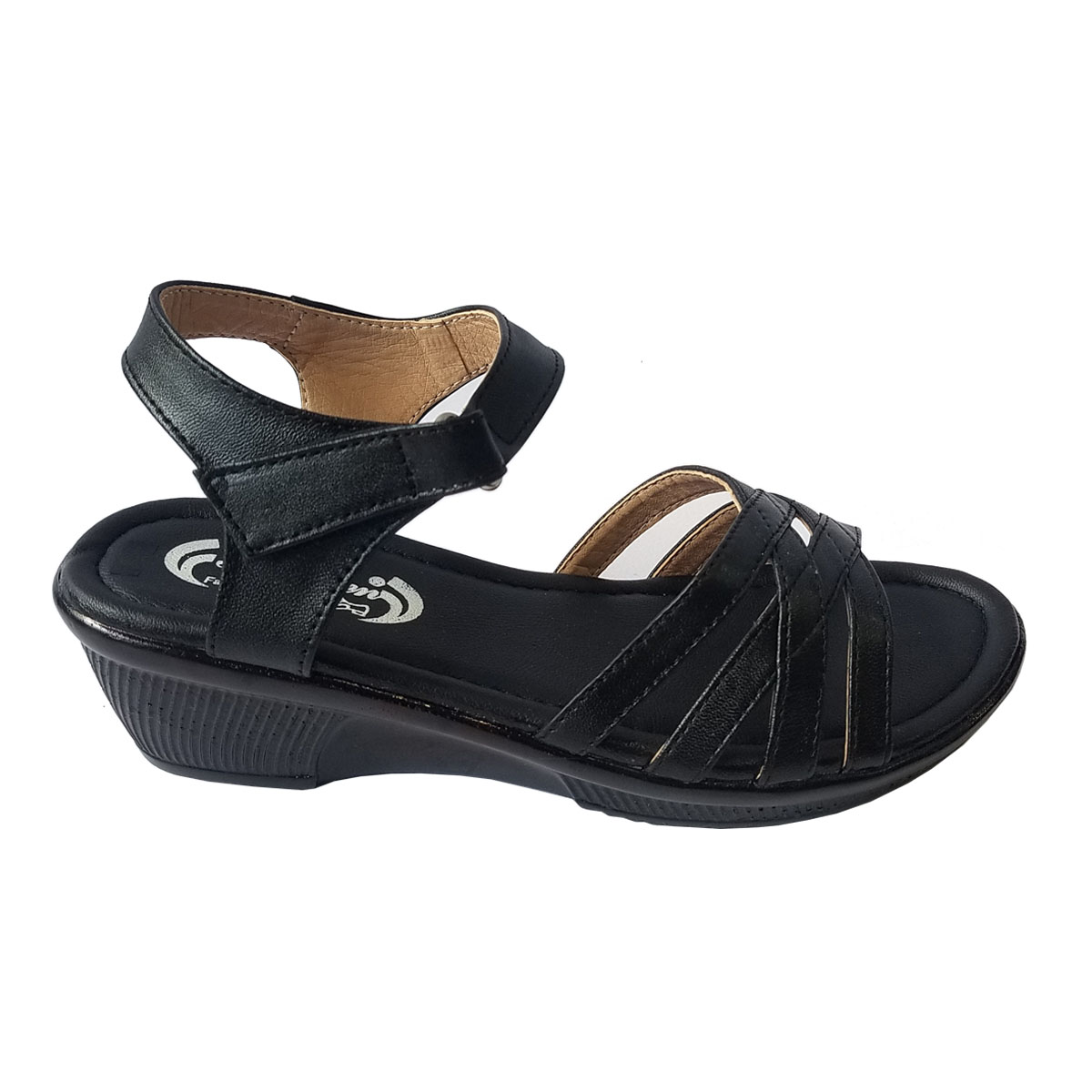 Giày Sandal Đế Xuồng Nữ Da Bò Thật BIGGBEN SDXB45