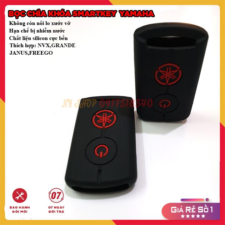 Bọc(Bao) Khóa Smartkey Yamaha GRANDE NVX JANUSFREEGO SMK Silicon (Đủ Màu)