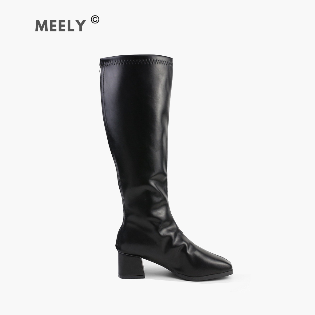 Giày Bốt Nữ Boot Nữ Đùi Da 6P Thời Trang MEELY - BOT500