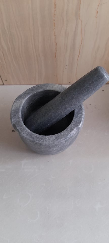 Cối đá Non Nước size 12cm xám đen