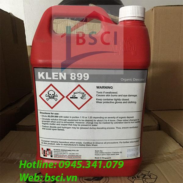 HÓA CHẤT TẨY CẶN HỮU CƠ KLEN 899