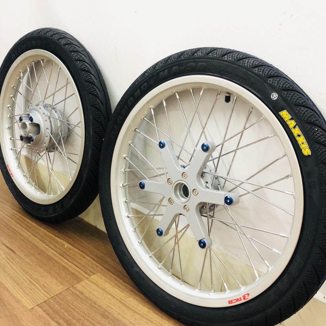 [Trả góp 0%] Bộ bánh căm xe RAIDER / SATRIA / SONIC / WINNER / EXCITER (full system) hình chụp thực tế lắp ráp hoàn thiện như hình