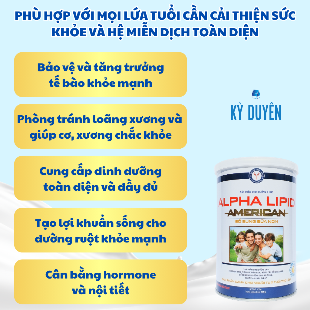 Sữa non Alpha Lipid 450g - sữa non American
