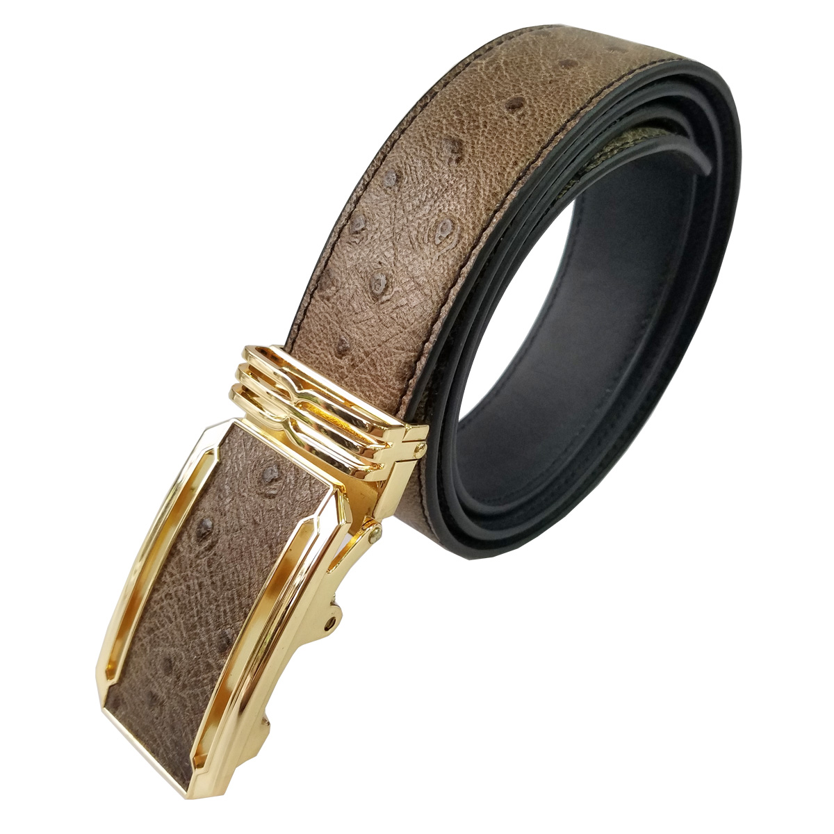 Thắt Lưng Nam BIGBEN Da Bò Vân Đà Điểu Cao Cấp N71