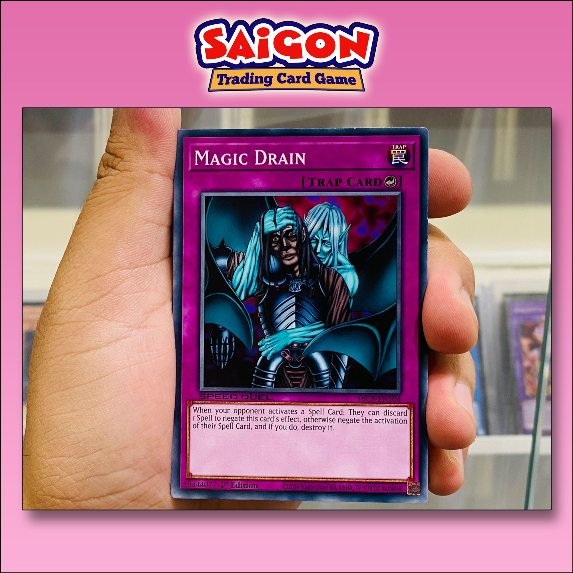 Thẻ bài yugioh mã sbcb-en104 - magic drain - common - 1st edition