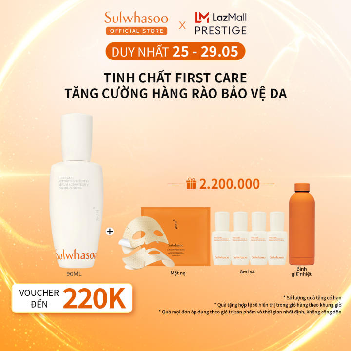Tinh Chất Kích Hoạt Ngừa Lão Hoá Đầu Tiên 90ML Sulwhasoo First Care Activating Serum 90ml Cho Làn Da Căng Mướt Rạng Rỡ