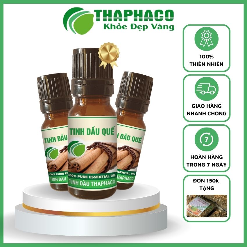 Tinh Dầu Quế Nguyên Chất 10ml Thaphaco
