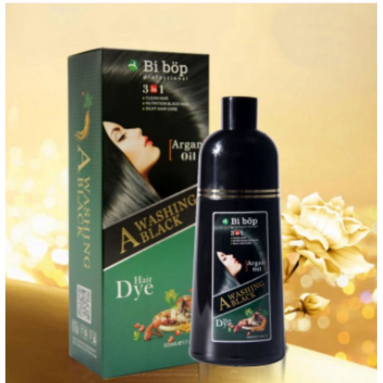 Dầu gội phủ bạc đen- nâu Bibop 500ml Nhật Bản