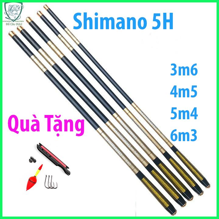 Cần câu tay Shimano 5H đủ size 3m6 4m5 5m4 6m3 [Tặng Phụ kiện giá 50k].. cần câu tay, cần câu tay shimano, cần câu tay giá rẻ, cần câu đơn - Duli