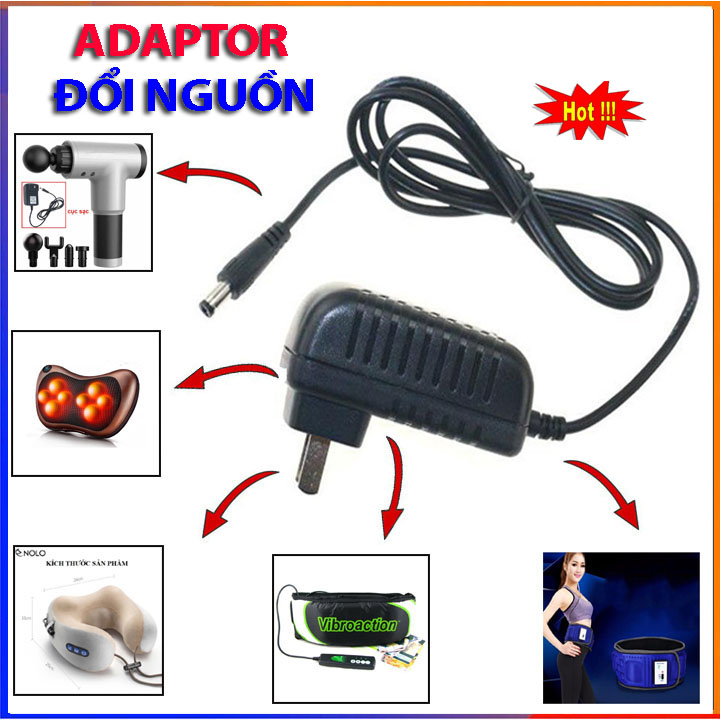 Adapter cáp sạc đa năng máy massage