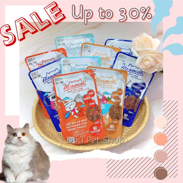 [HCM]Pate Meowcat cho mèo gói 70g - thức ăn ướt cho mèo