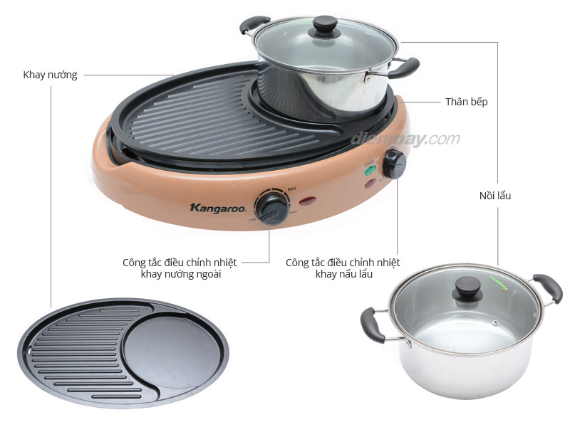 Lẩu nướng đa năng Kangaroo KG95N