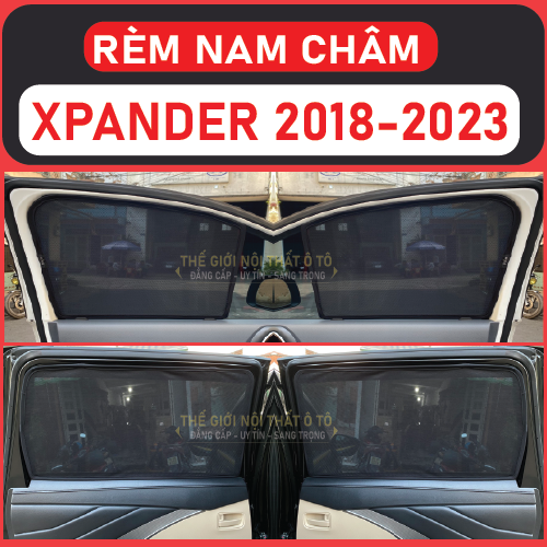 Rèm Che Nắng Nam Châm Xe Mitsubishi Xpander Bộ 4 tấm chắn nắng chuẩn form xe, nam châm hút mạnh
