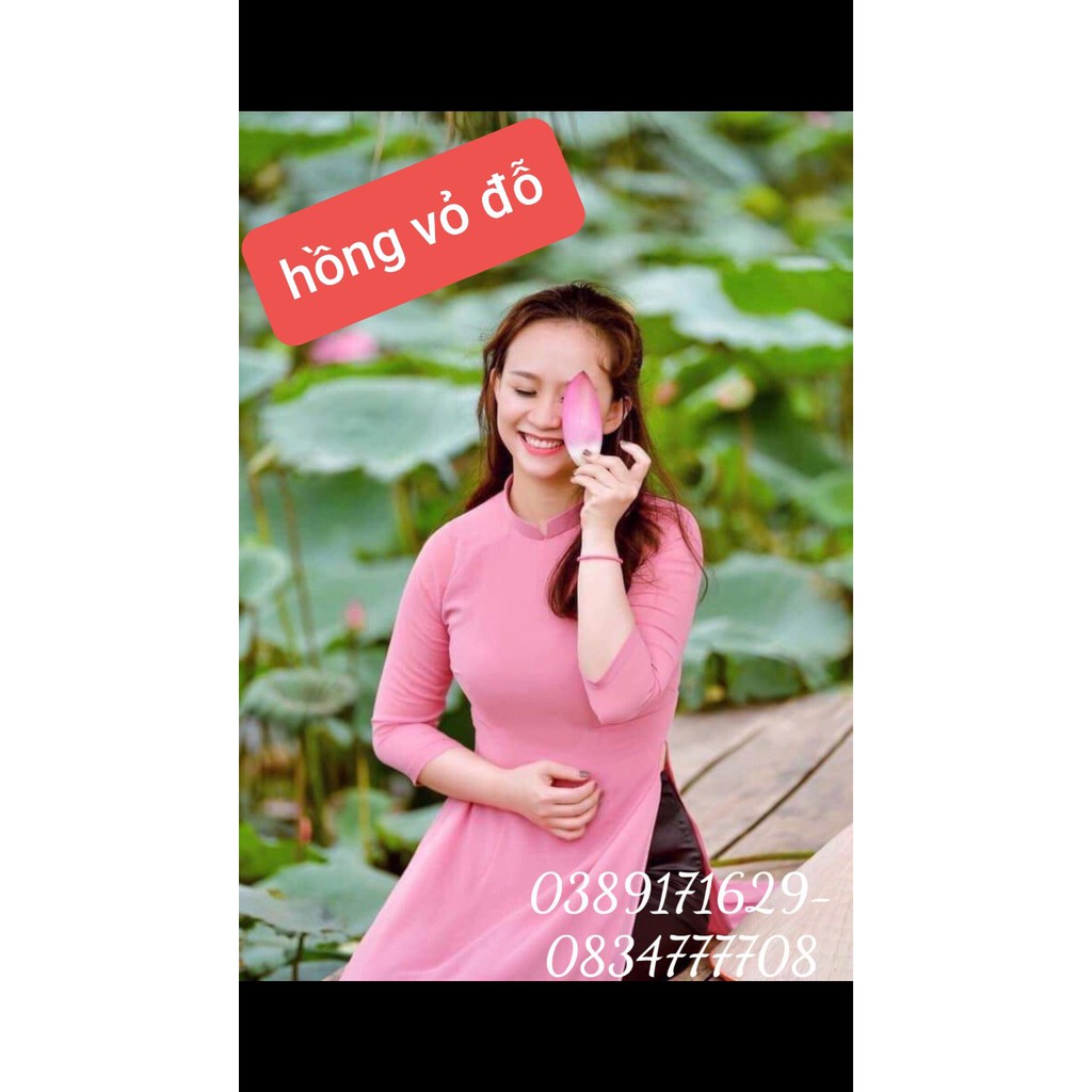 Aó dài trơn lụa nhật nhiều màu ảnh thật