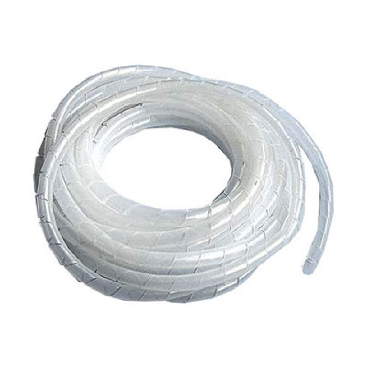 10m Dây xoắn trắng đen quấn gọn dây phi 6, phi 8, phi 10, phi 12, phi 16, phi 20