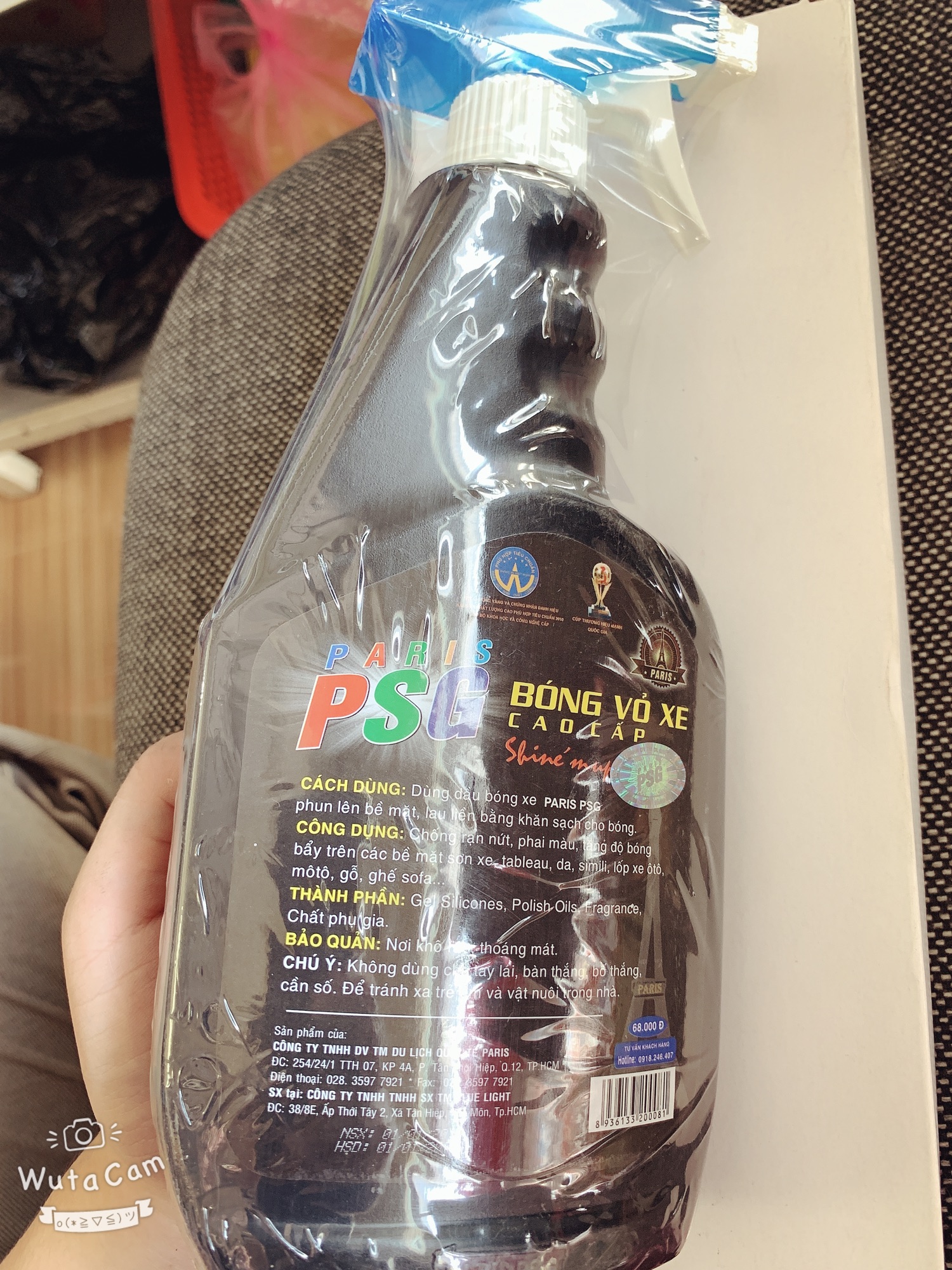 Xịt bóng vỏ xe cao cấp PARIS PSG 600ML
