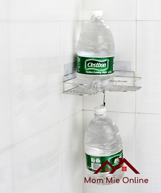 HCM. Kệ góc nhà tắm nhà bếp bằng inox dán tường cao cấp - Q001