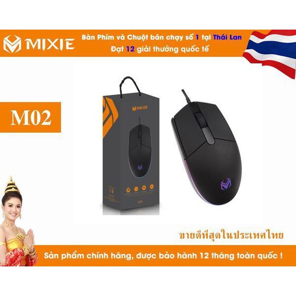 [HCM]CHUỘT USB MIXIE M02 CÓ 3 PHÍM BẤM