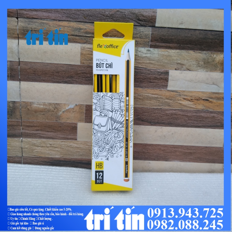 [HCM]Bút chì gỗ Flexoffice HB FO-GP07/VN
