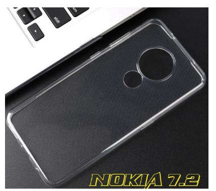 Ốp lưng Silicon TPU mềm trong suốt dành cho Nokia 7.2