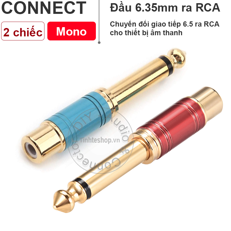 1/4 TRS to RCA female adapter jack 2PCS