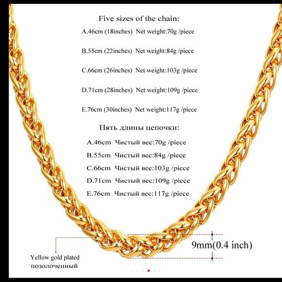 Dây chuyền nam mạ vàng 24k cao cấp