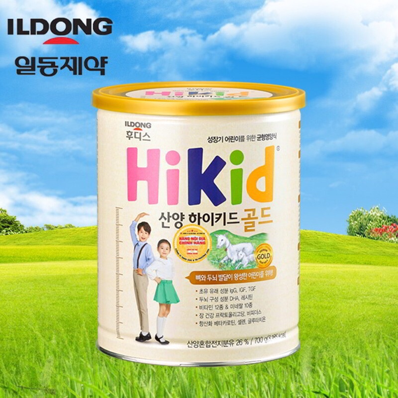 Sữa hikid dê nội địa Hàn 1 - 9 tuổi 700g