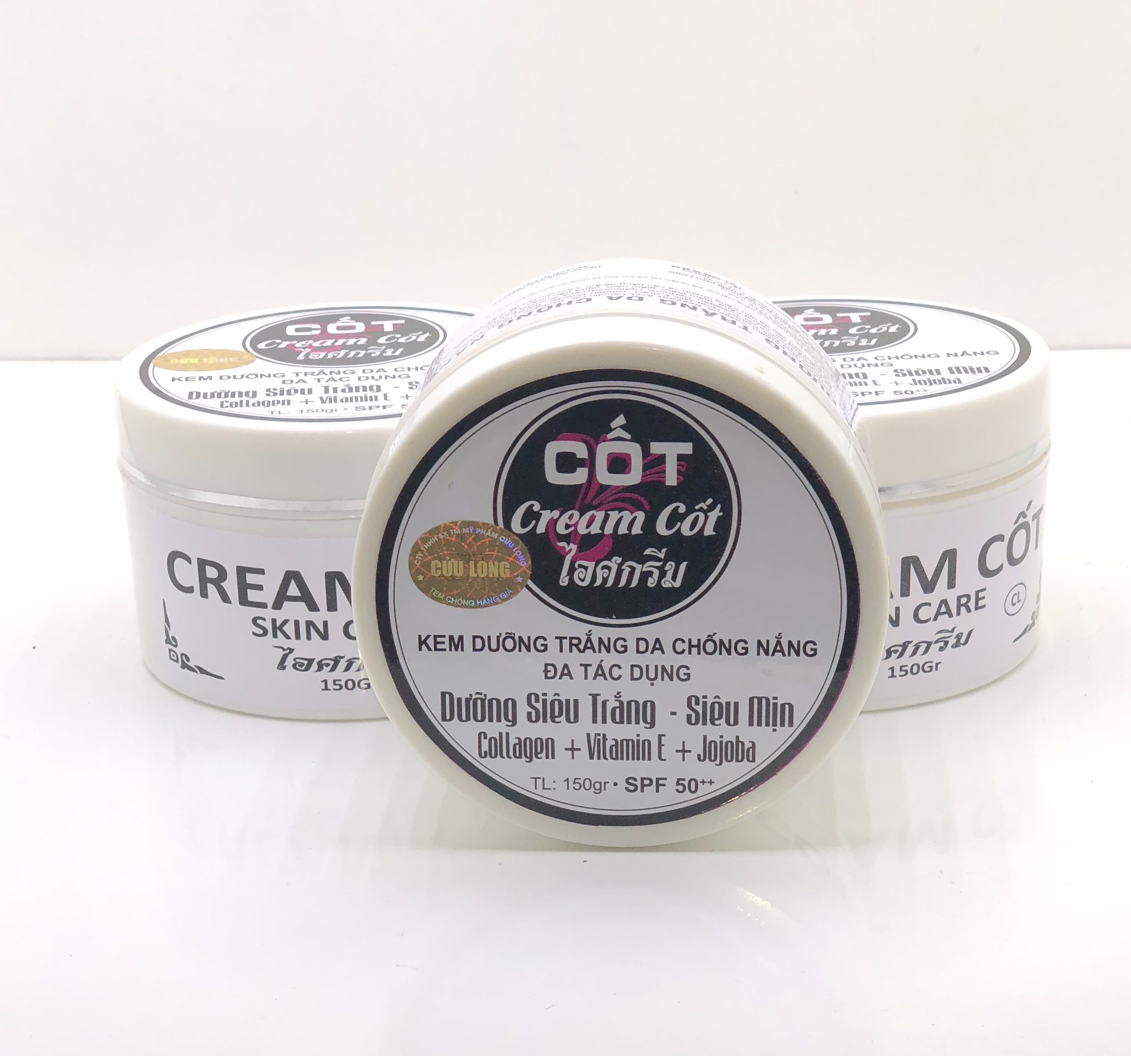 [HCM]Kem Cốt Body Siêu Trắng Cửu Long 150g
