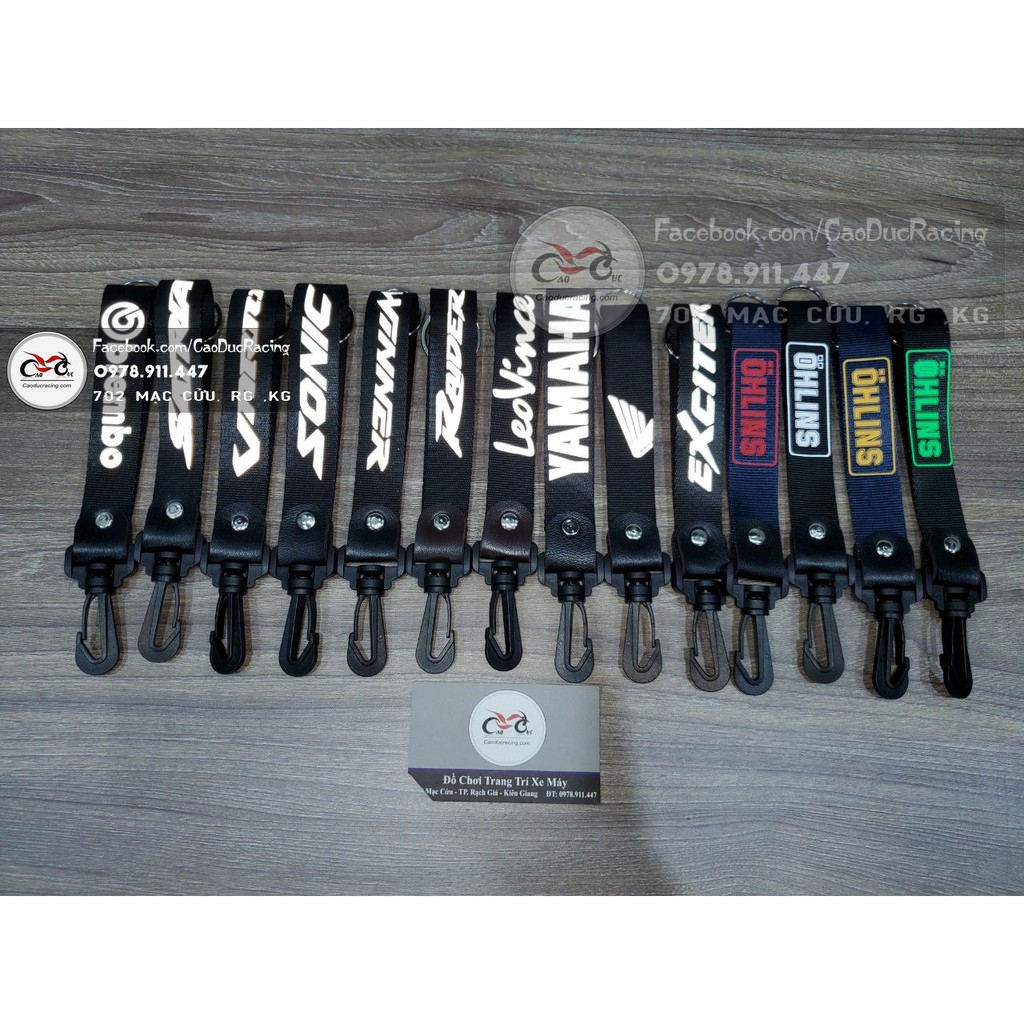 Móc khóa dây kiểu tên xe