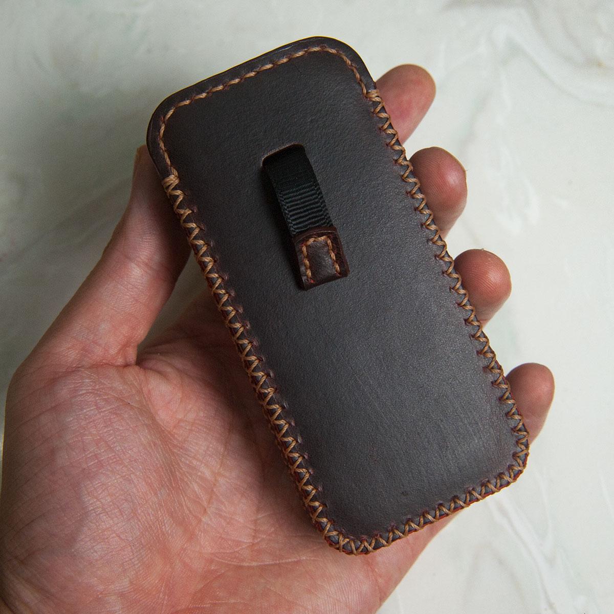 Bao điện thoại Nokia 8800 da Sáp - Bao điện thoại da thật - Đồ da thủ công handmade